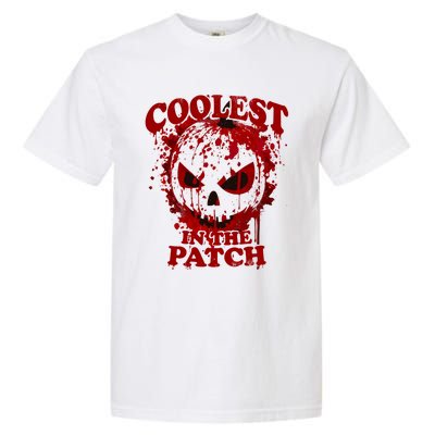 Blood Splatter Coolest Pumpkin In The Patch Bloody Halloween Meaningful Gift Garment-Dyed Heavyweight T-Shirt