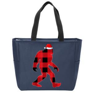 Bigfoot Santa Christmas Lights Xmas Boys Sasquatch Zip Tote Bag