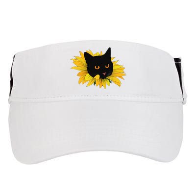 Black Sunflower Cat Cute Adult Drive Performance Visor
