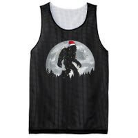 Bigfoot Santa Christmas Tree Lights Funny Xmas Sasquatch Gift Mesh Reversible Basketball Jersey Tank