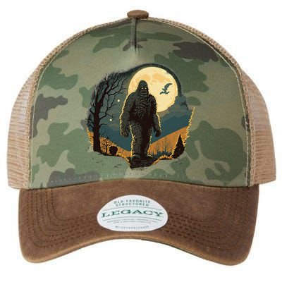 Bigfoot Sasquatch Cool Yeti Halloween Legacy Tie Dye Trucker Hat