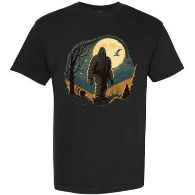 Bigfoot Sasquatch Cool Yeti Halloween Garment-Dyed Heavyweight T-Shirt