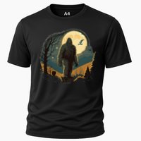 Bigfoot Sasquatch Cool Yeti Halloween Cooling Performance Crew T-Shirt