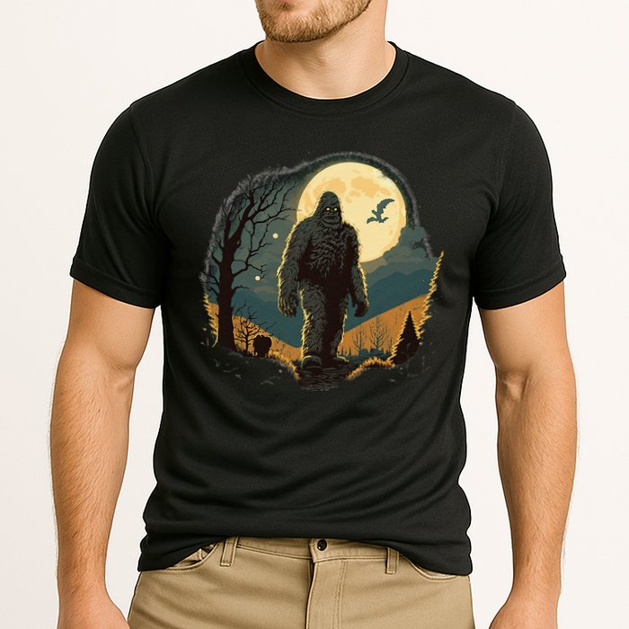 Bigfoot Sasquatch Cool Yeti Halloween Cooling Performance Crew T-Shirt