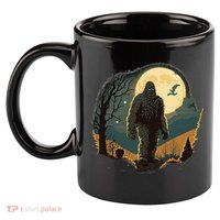 Bigfoot Sasquatch Cool Yeti Halloween 11oz C Handle Ceramic Mug