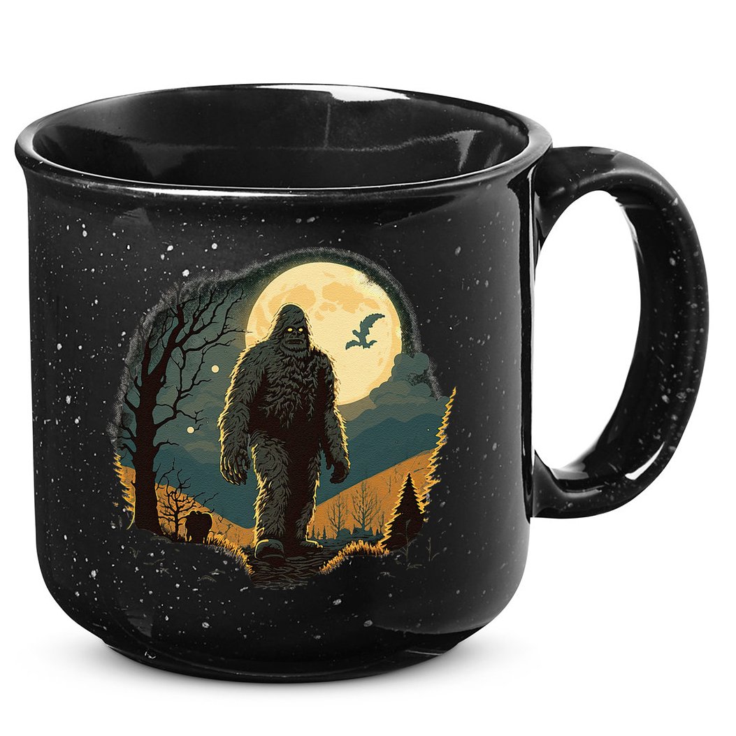 Bigfoot Sasquatch Cool Yeti Halloween 15oz Campfire Ceramic Mug