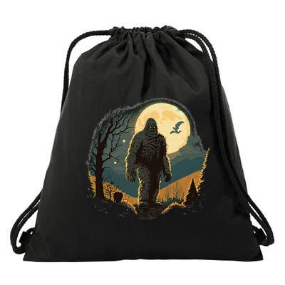 Bigfoot Sasquatch Cool Yeti Halloween Drawstring Bag