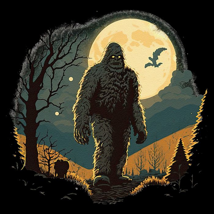 Bigfoot Sasquatch Cool Yeti Halloween Cooling Performance Long Sleeve Crew