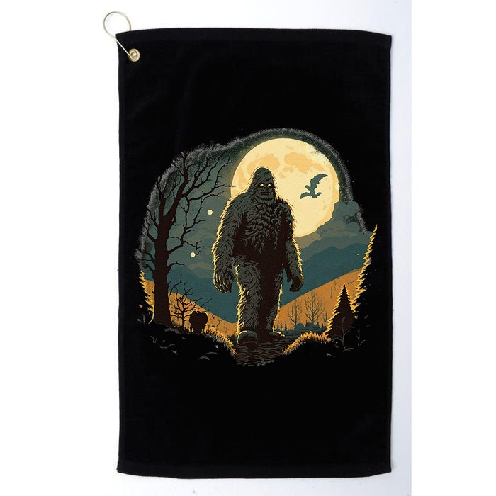 Bigfoot Sasquatch Cool Yeti Halloween Golf Towel