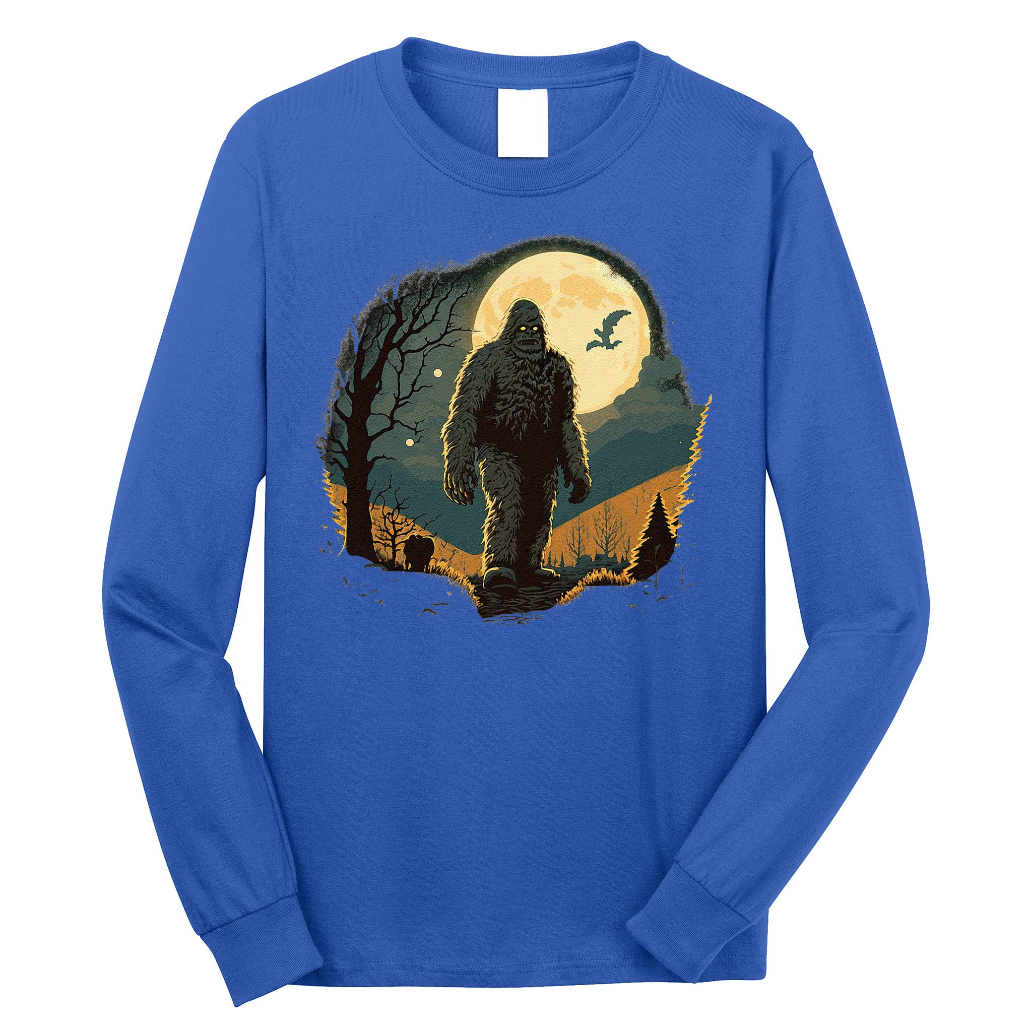 Bigfoot Sasquatch Cool Yeti Halloween Long Sleeve Shirt