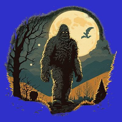 Bigfoot Sasquatch Cool Yeti Halloween T-Shirt