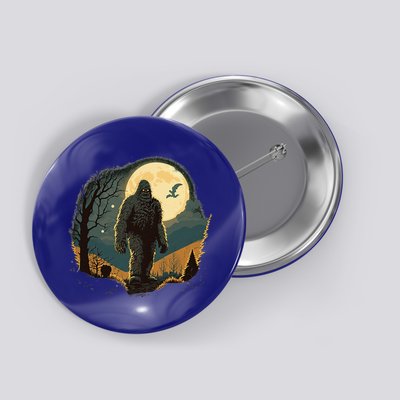 Bigfoot Sasquatch Cool Yeti Halloween Button