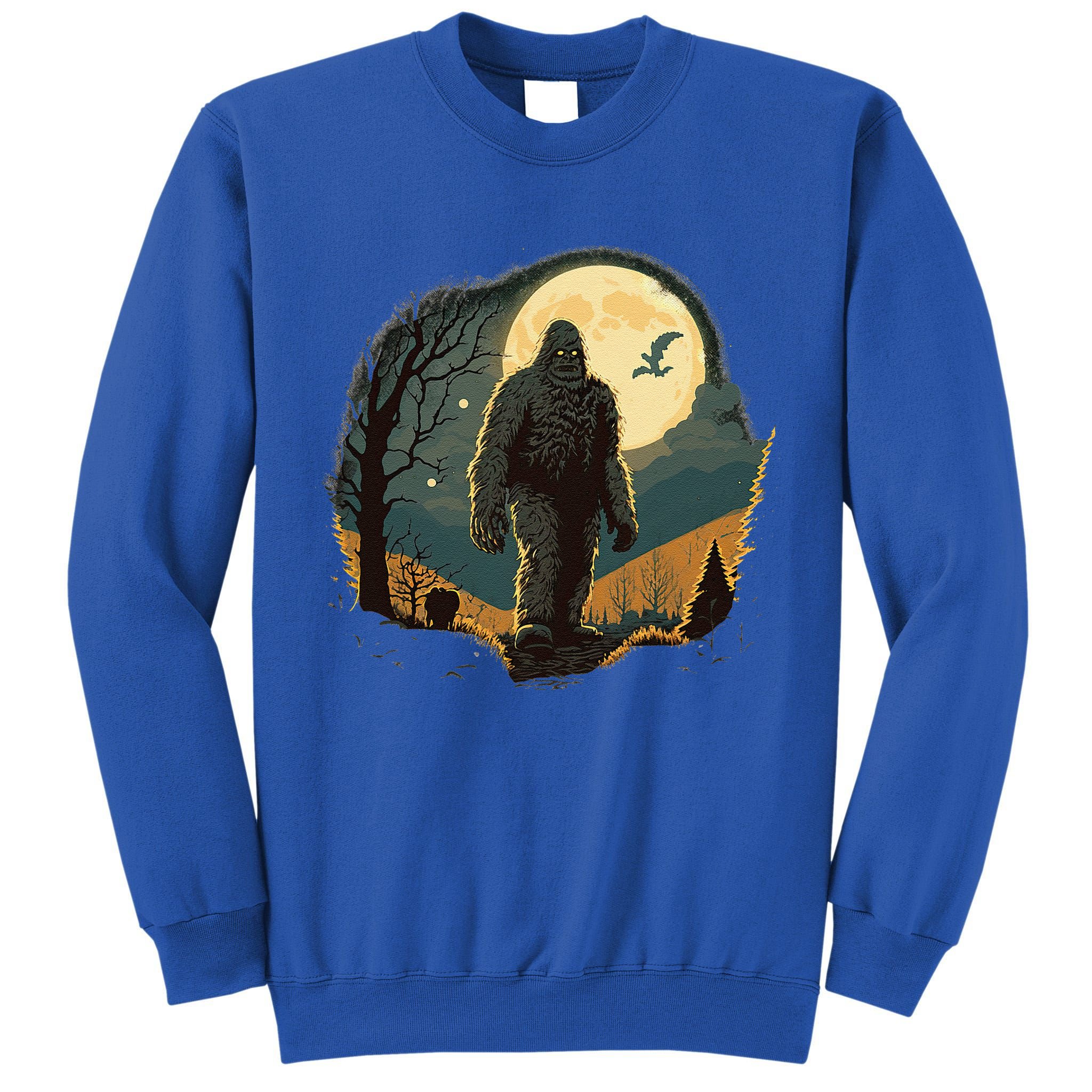 Bigfoot Sasquatch Cool Yeti Halloween Tall Sweatshirt