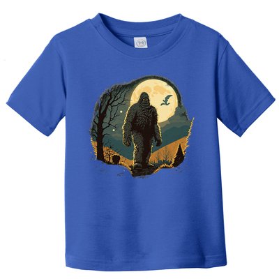 Bigfoot Sasquatch Cool Yeti Halloween Toddler T-Shirt