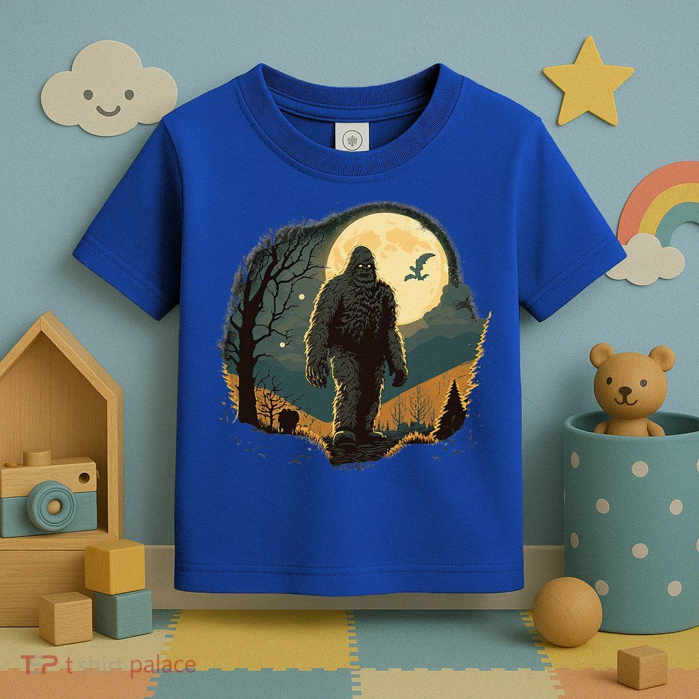 Bigfoot Sasquatch Cool Yeti Halloween Toddler T-Shirt