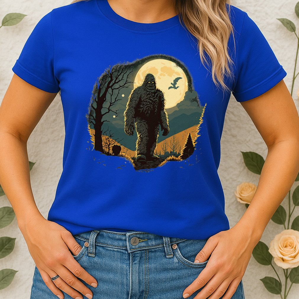 Bigfoot Sasquatch Cool Yeti Halloween Womens T-Shirt