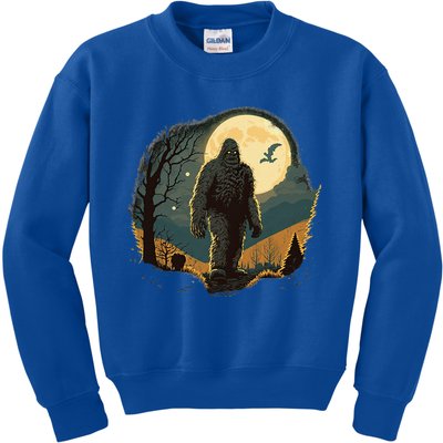 Bigfoot Sasquatch Cool Yeti Halloween Kids Sweatshirt