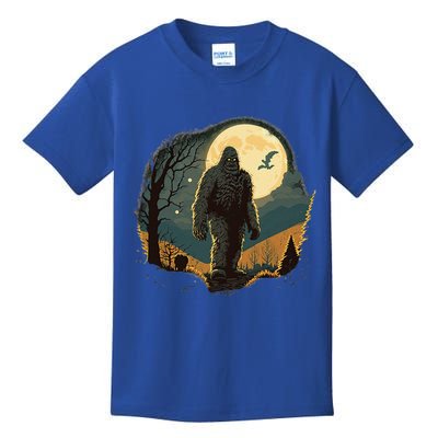 Bigfoot Sasquatch Cool Yeti Halloween Kids T-Shirt