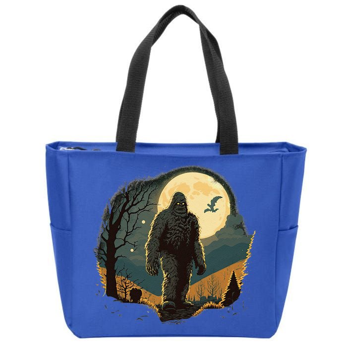 Bigfoot Sasquatch Cool Yeti Halloween Zip Tote Bag