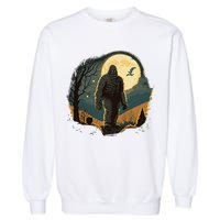 Bigfoot Sasquatch Cool Yeti Halloween Garment-Dyed Sweatshirt