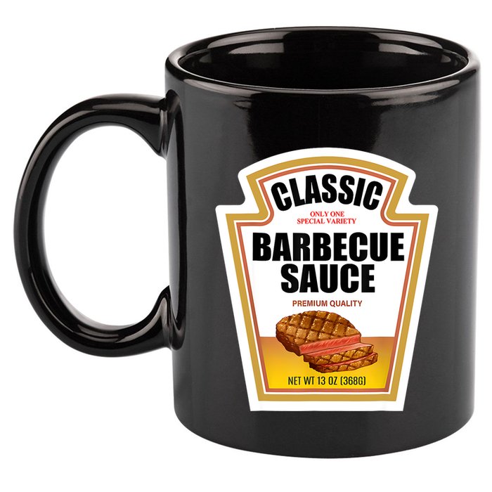 Barbecue Sauce Condiment Group Halloween Costume 11oz C Handle Ceramic Mug