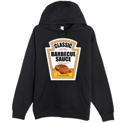 Barbecue Sauce Condiment Group Halloween Costume Premium Pullover Hoodie
