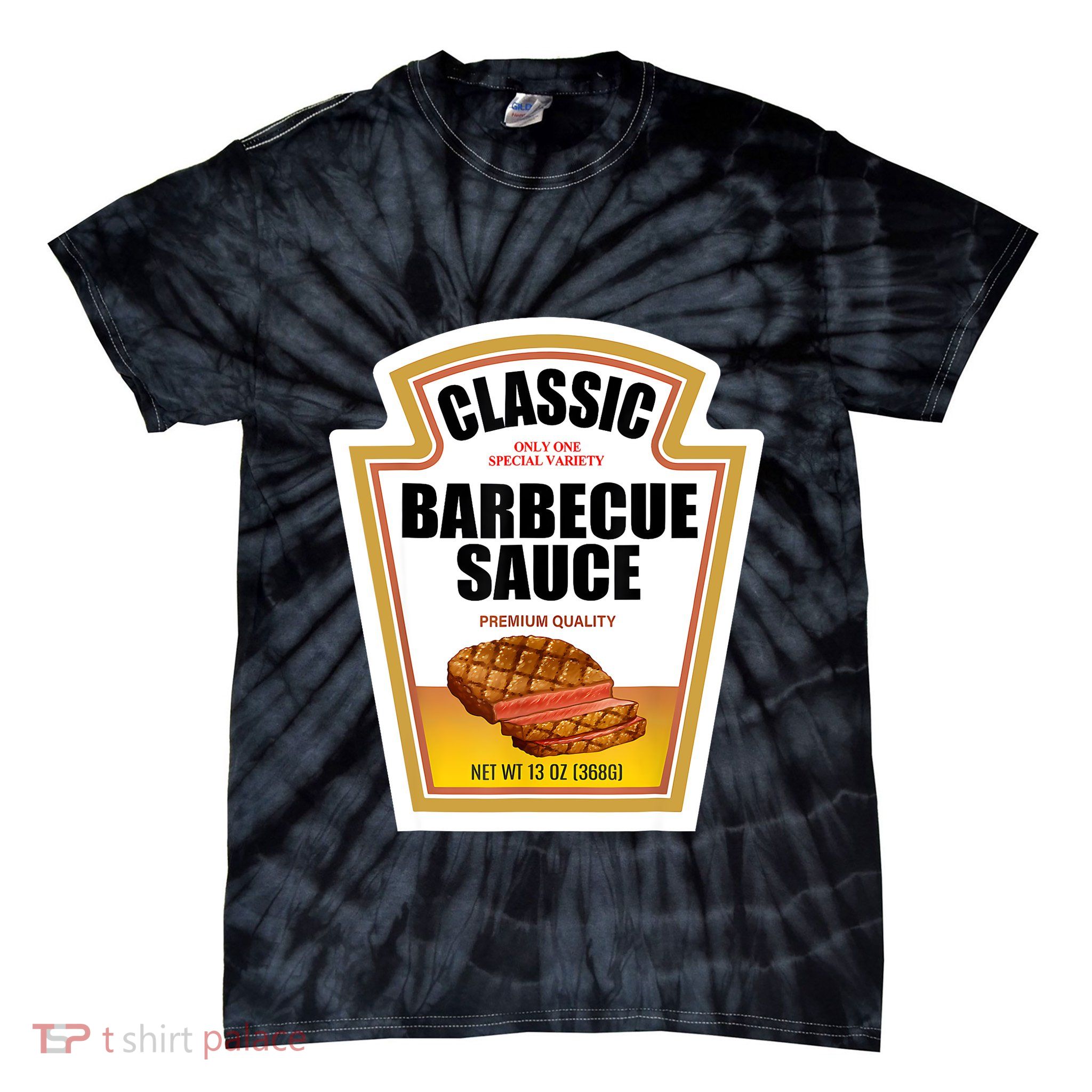 Barbecue Sauce Condiment Group Halloween Costume Tie-Dye T-Shirt