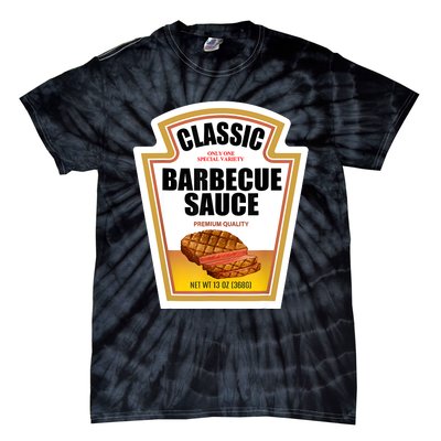 Barbecue Sauce Condiment Group Halloween Costume Tie-Dye T-Shirt