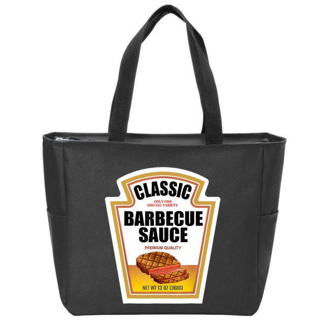 Barbecue Sauce Condiment Group Halloween Costume Zip Tote Bag