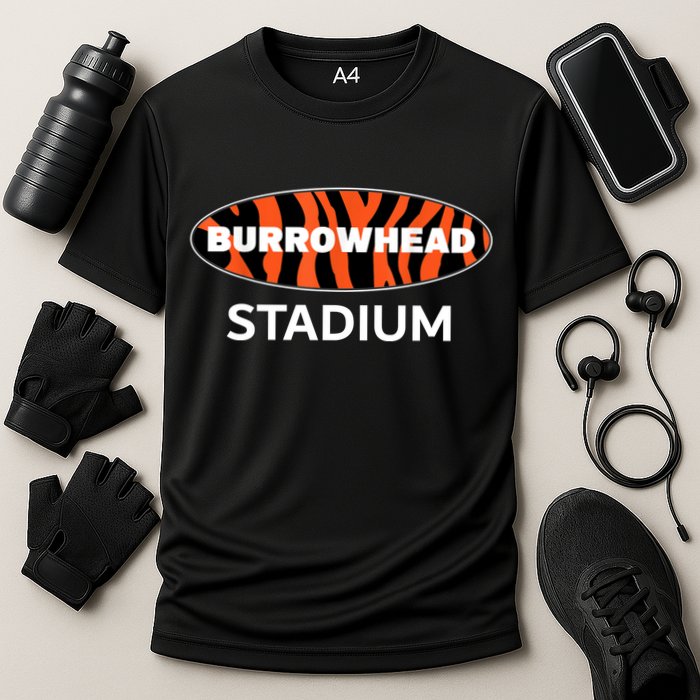 Burrowhead Stadium Cincinnati Football Cooling Performance Crew T-Shirt