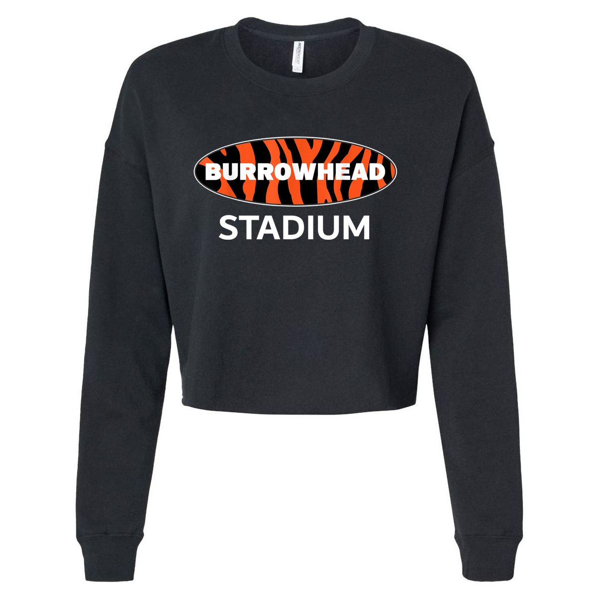 Burrowhead Stadium Cincinnati Football Cropped Pullover Crew