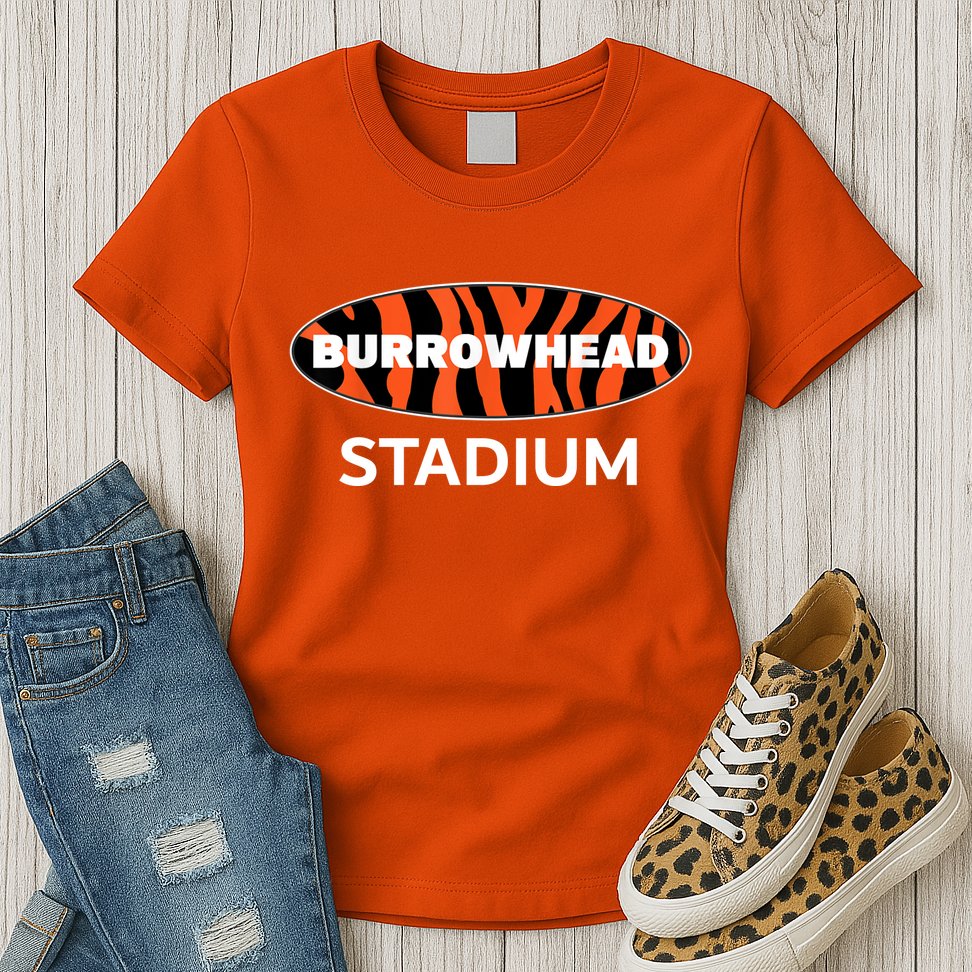 Burrowhead Stadium Cincinnati Football Womens T-Shirt
