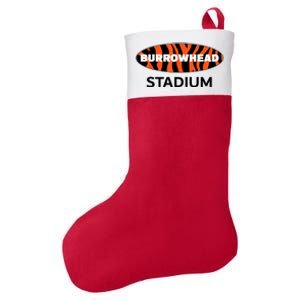 Burrowhead Stadium Cincinnati Football Felt Holiday Christmas Stocking