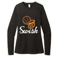 Basketball Swish Cool Sports Clothing Womens CVC Long Sleeve Shirt