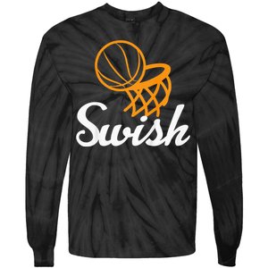 Basketball Swish Cool Sports Clothing Tie-Dye Long Sleeve Shirt