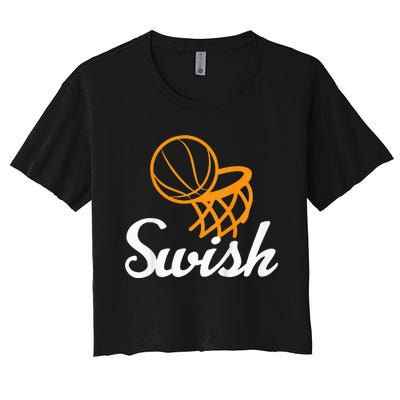 Basketball Swish Cool Sports Clothing Women's Crop Top Tee