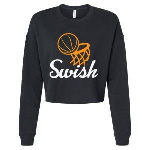 Basketball Swish Cool Sports Clothing Cropped Pullover Crew