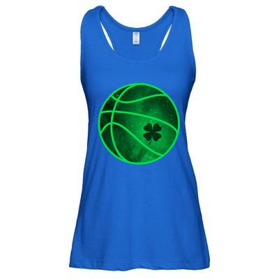 Basketball Shamrock Clover Leaf Pajama St Patrick's Day Gift Ladies Essential Flowy Tank