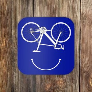 Bicycle Smile Cyclist Bicycle Rider Cycling Bike To Work Meaningful Gift Coaster