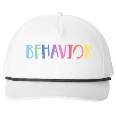 Behavior Squad Colorful Therapist Snapback Five-Panel Rope Hat