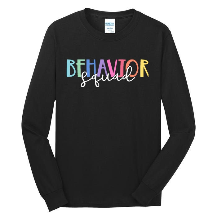 Behavior Squad Colorful Therapist Tall Long Sleeve T-Shirt