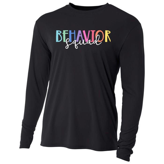 Behavior Squad Colorful Therapist Cooling Performance Long Sleeve Crew