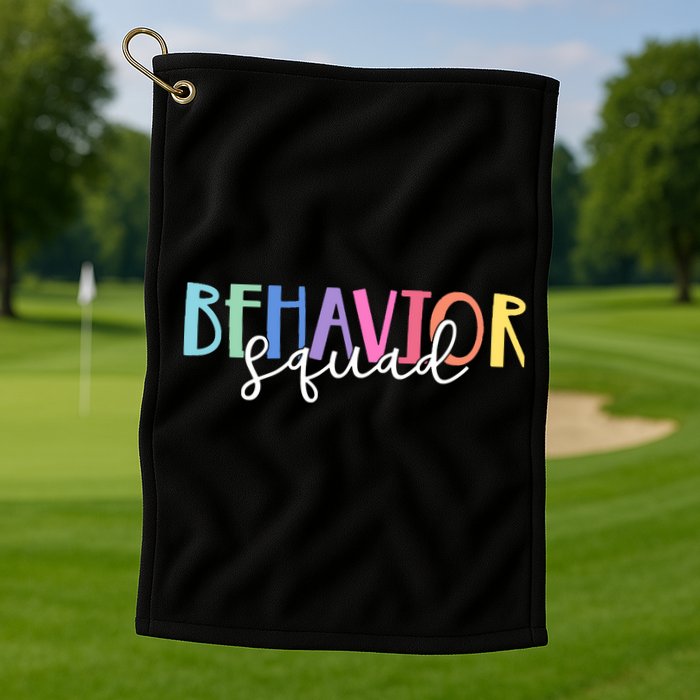 Behavior Squad Colorful Therapist Golf Towel