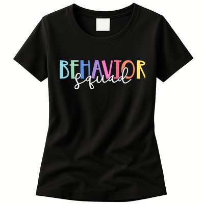 Behavior Squad Colorful Therapist Womens T-Shirt