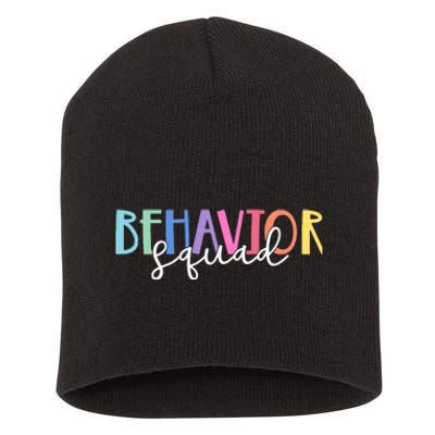 Behavior Squad Colorful Therapist Short Acrylic Beanie