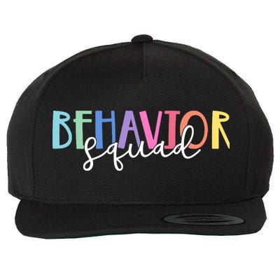Behavior Squad Colorful Therapist Wool Snapback Cap