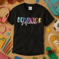Behavior Squad Colorful Therapist Kids T-Shirt