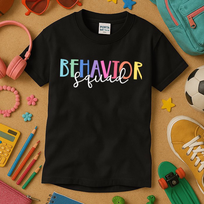 Behavior Squad Colorful Therapist Kids T-Shirt