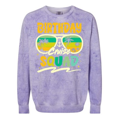 Birthday Summer Cruise Squad Party Vintage Lovers Holiday Colorblast Crewneck Sweatshirt