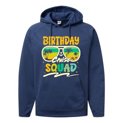 Birthday Summer Cruise Squad Party Vintage Lovers Holiday Performance Fleece Hoodie